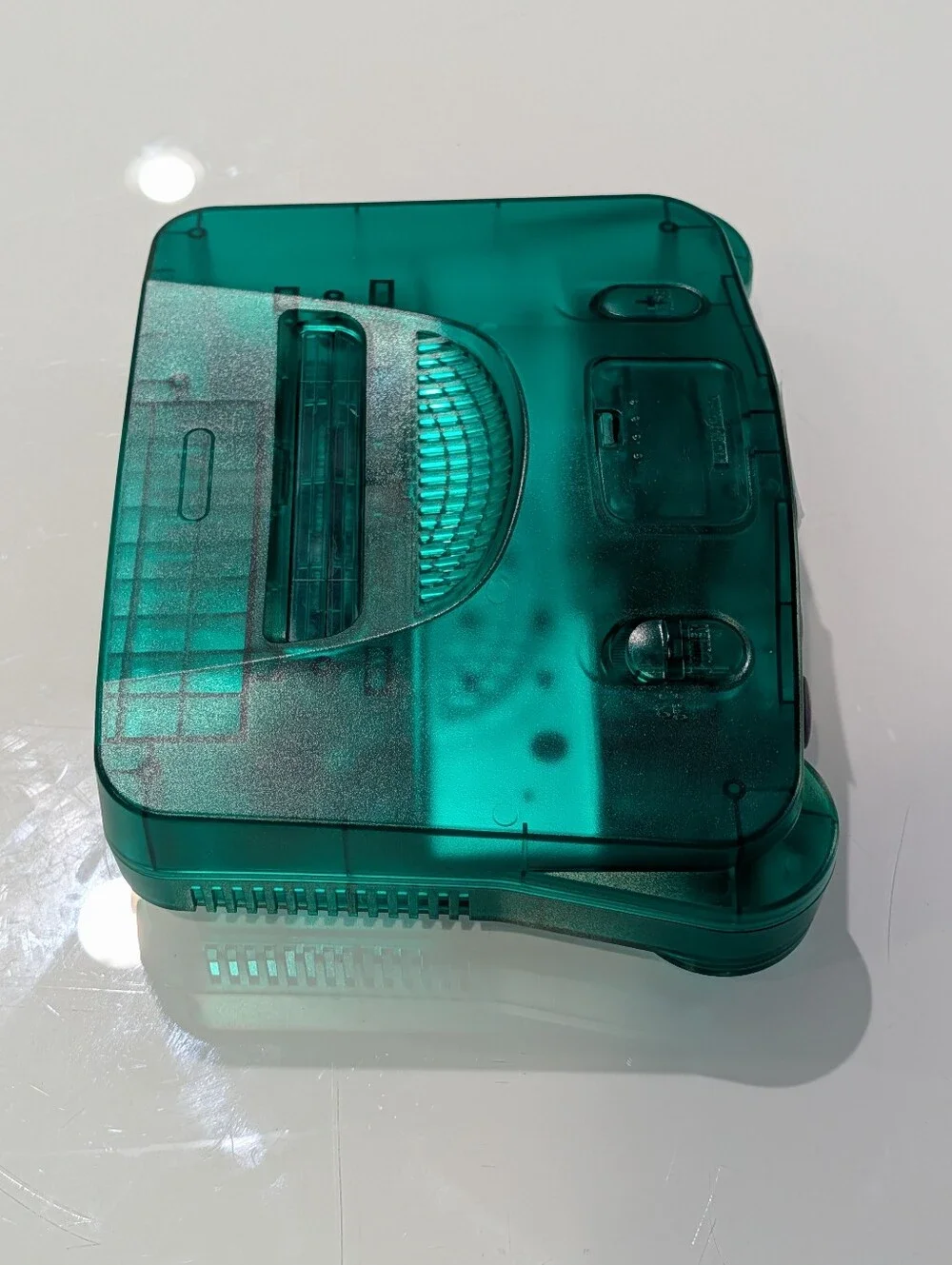 Transparent Emerald Nintendo 64 N64 Videogame Console (NUS-001) with Jumper Pak